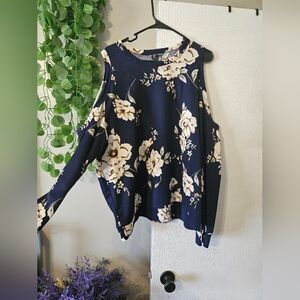 Floral Cold Shoulder Top
